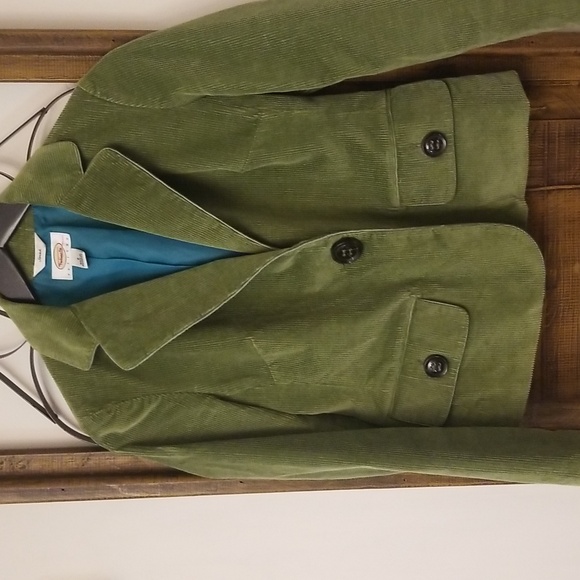 SHE'S SO CLASSY❣️Talbots green corduroy blazer. Size 2 petite - Picture 3 of 7